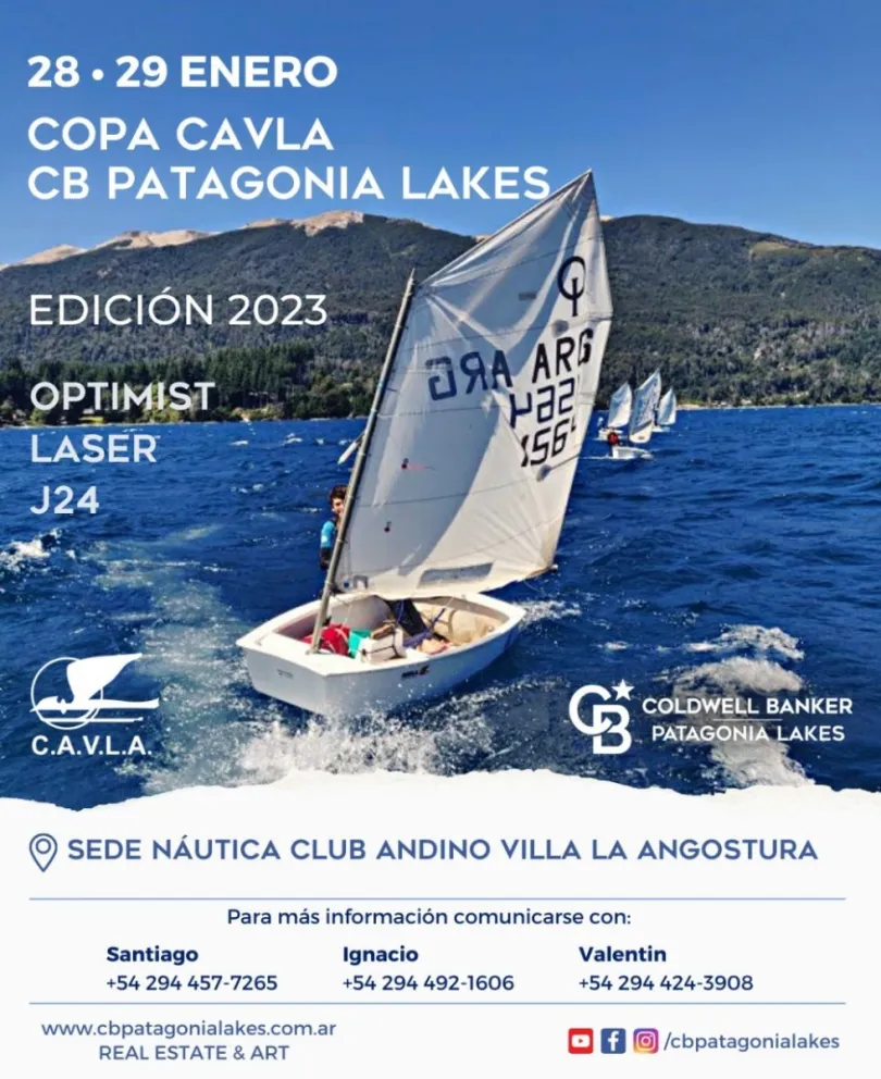 Náutica: Se viene la Copa C.A.V.L.A CB Patagonia Lakes 2023