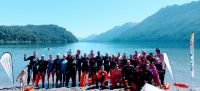 Se realizó con éxito el encuentro de nadadores de aguas abiertas en el Correntoso