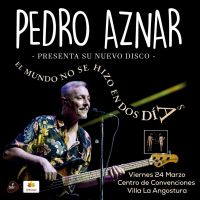 Este viernes en Convenciones, Pedro Aznar presenta su último disco