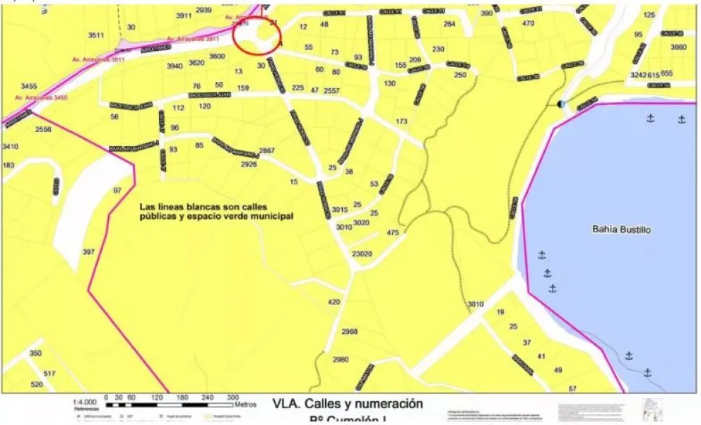 Ajuste de tasas: cuántas fichas catastrales hay actualmente Cumelén que podrían pagar tasas normales
