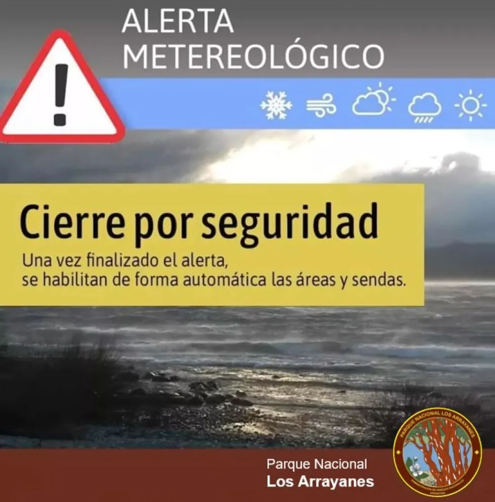 PN decretó el cierre de senderos en Península Quetrihué por fuertes vientos